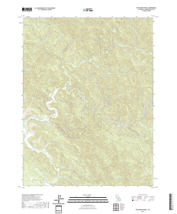 USGS Topographic Map – Dutchmans Knoll
