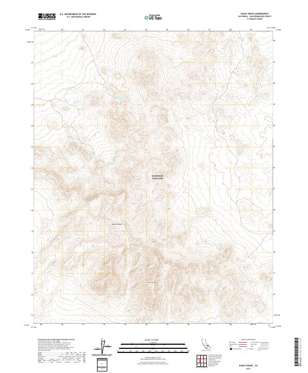 USGS Topographic Map – Eagle Crags