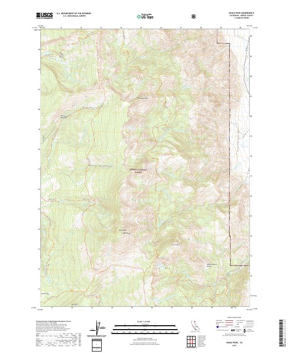 USGS Topographic Map – Eagle Peak