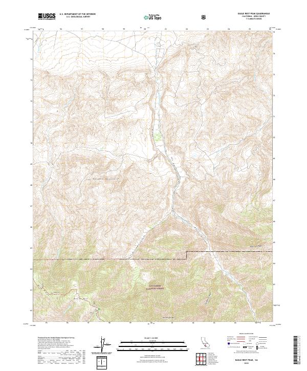 USGS Topographic Map – Eagle Rest Peak