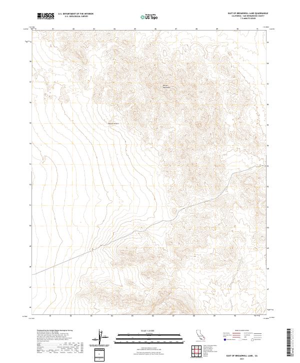 2021 Map of East of Broadwell Lake, 2021 Print