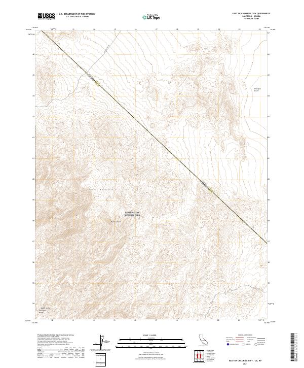 2021 Map of East of Chloride City, 2021 Print