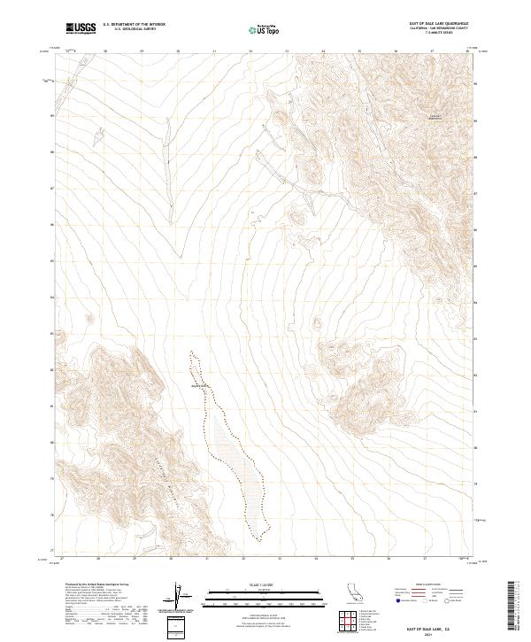 2021 Map of East of Dale Lake, 2021 Print