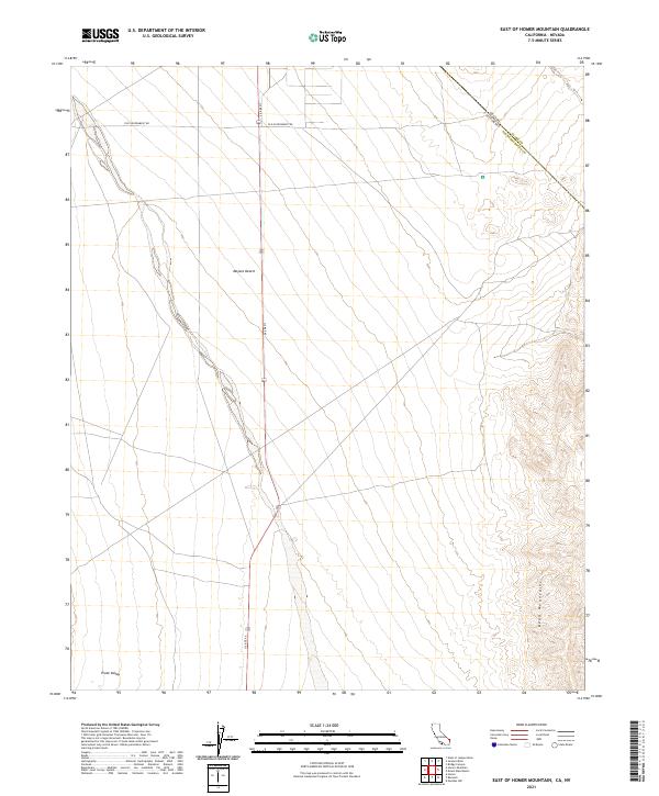 2021 Map of East of Homer Mountain, 2021 Print