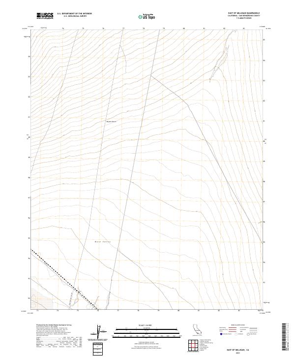 USGS Topographic Map – East of Milligan