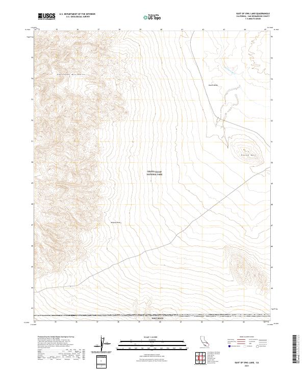 USGS Topographic Map – East of Owl Lake