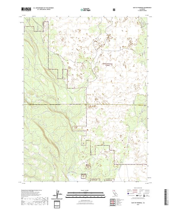 USGS Topographic Map – East of Pondosa