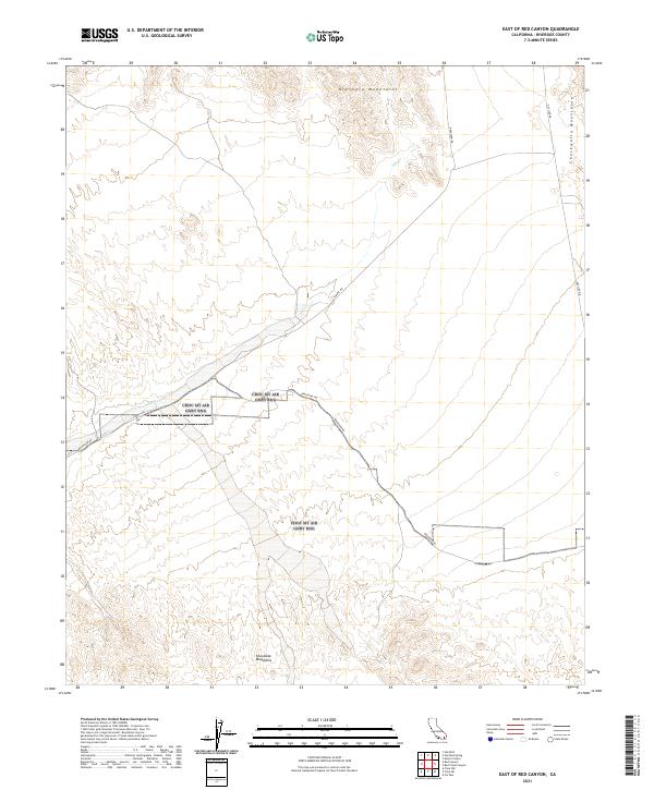 USGS Topographic Map – East of Red Canyon
