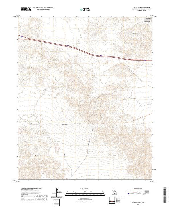 2021 Map of East of Siberia, 2021 Print