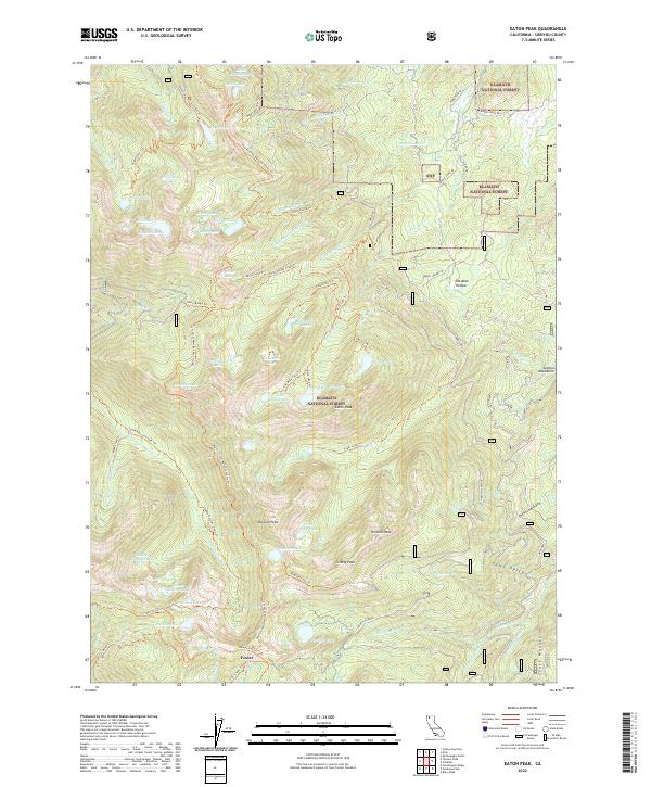 USGS Topographic Map – Eaton Peak