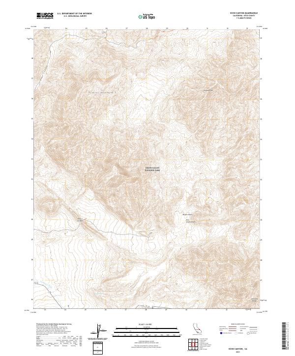 USGS Topographic Map – Echo Canyon