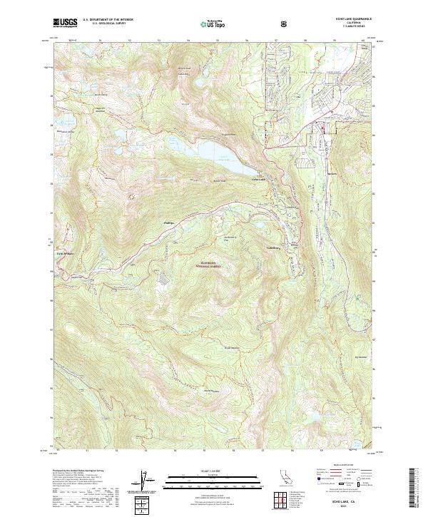 USGS Topographic Map – Echo Lake