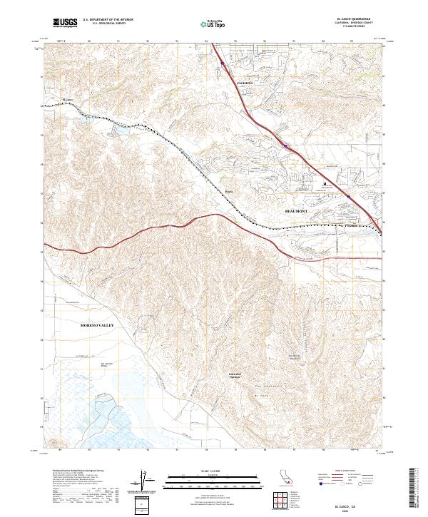 USGS Topographic Map – El Casco
