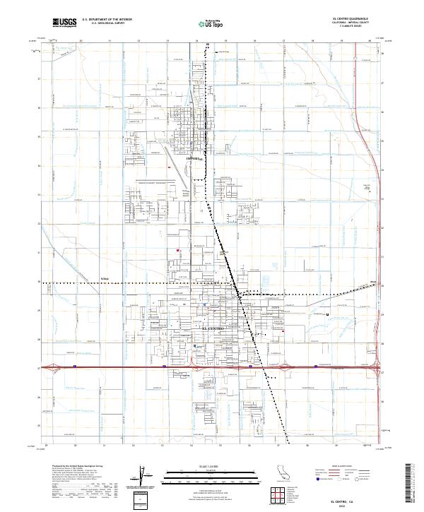 USGS Topographic Map – El Centro