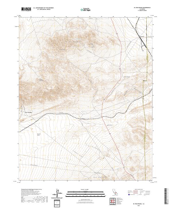 USGS Topographic Map – El Paso Peaks