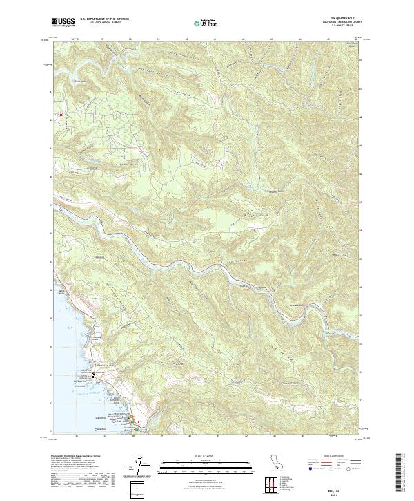 USGS Topographic Map – Elk