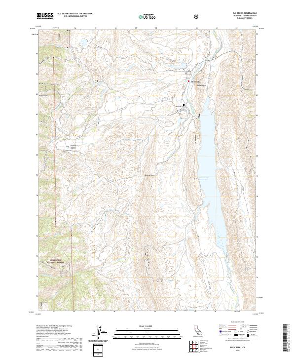 USGS Topographic Map – Elk Creek