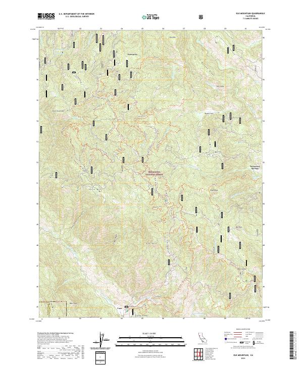 USGS Topographic Map – Elk Mountain