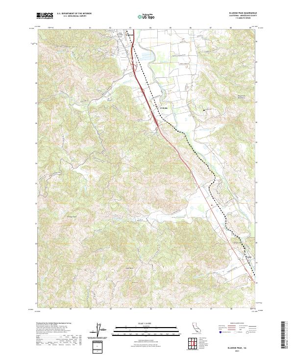 USGS Topographic Map – Elledge Peak