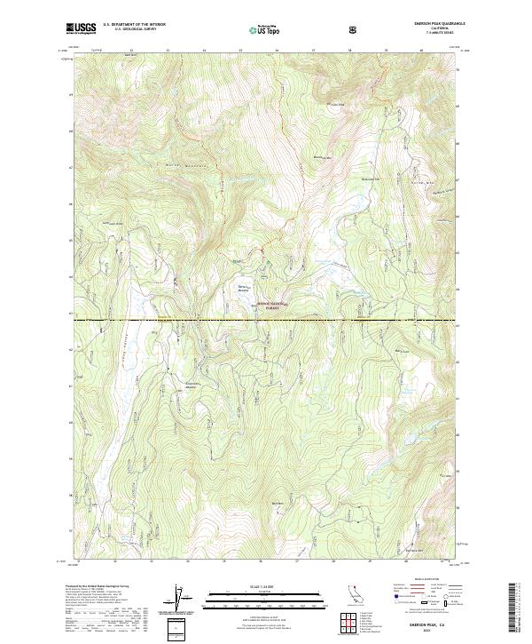 USGS Topographic Map – Emerson Peak