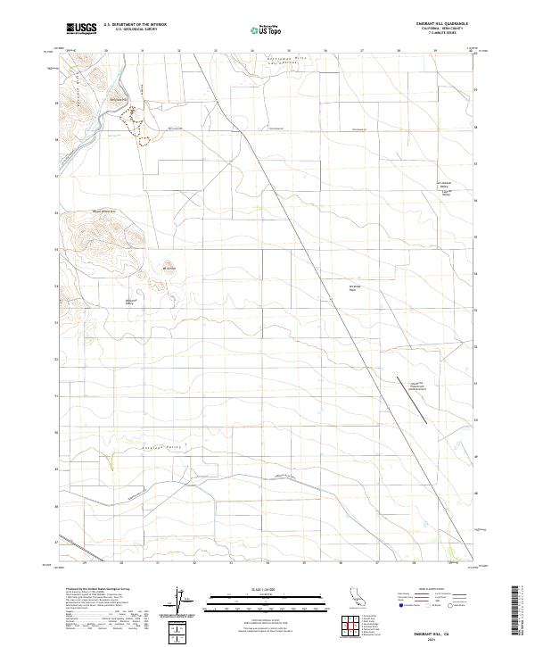 USGS Topographic Map – Emigrant Hill