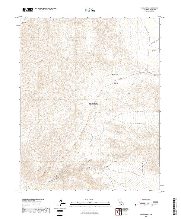 USGS Topographic Map – Emigrant Pass