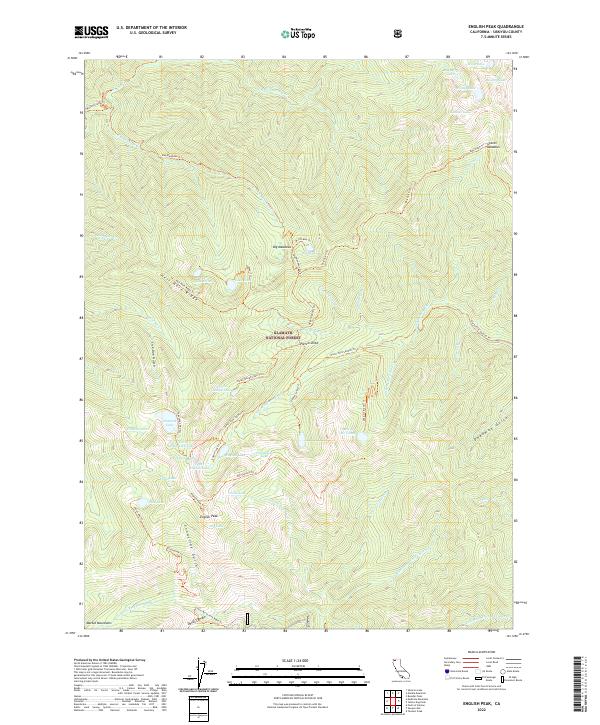USGS Topographic Map – English Peak