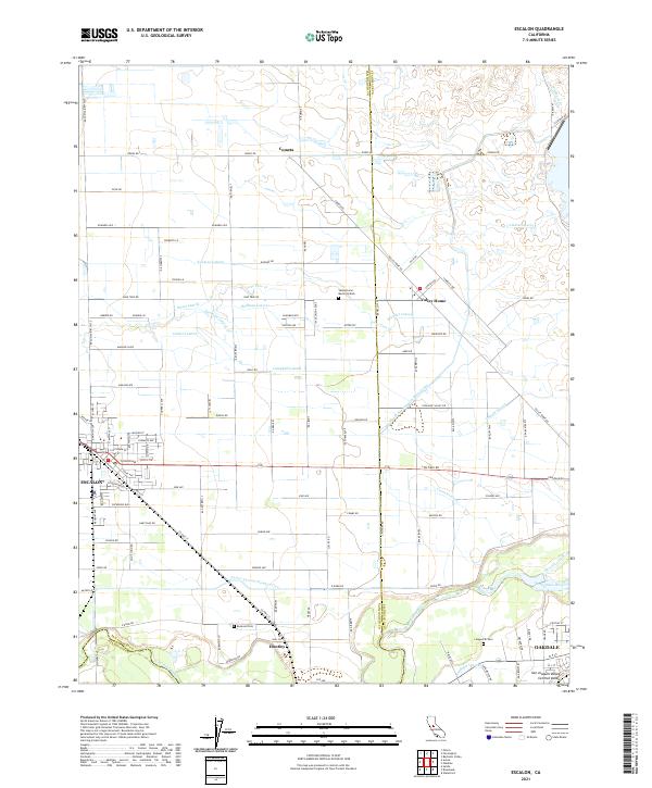 USGS Topographic Map – Escalon