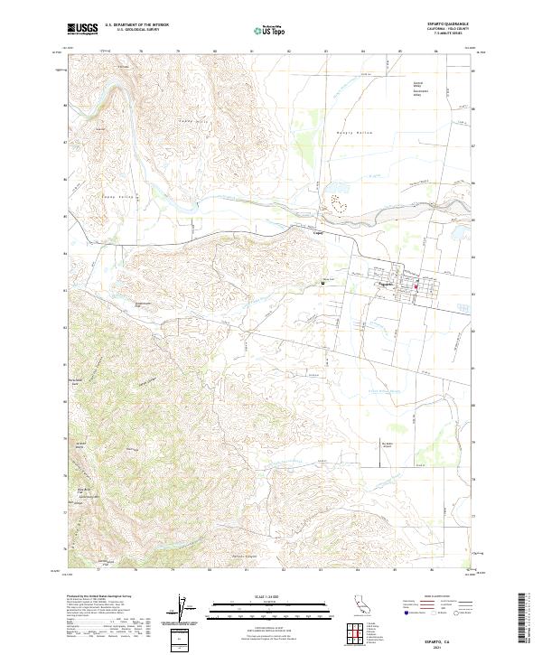 USGS Topographic Map – Esparto
