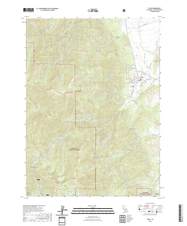 USGS Topographic Map – Etna