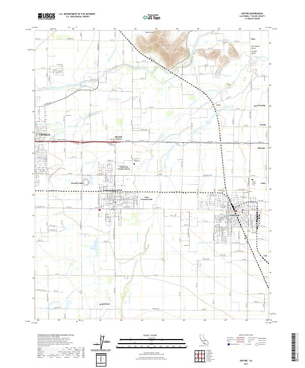 USGS Topographic Map – Exeter