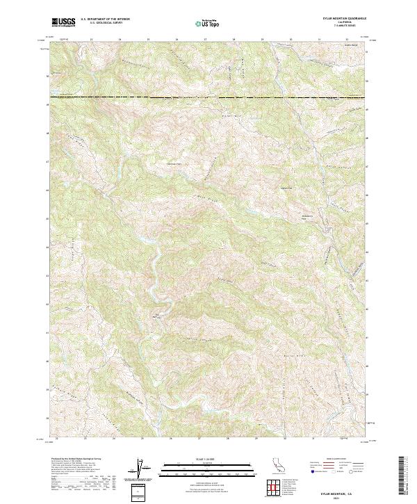 USGS Topographic Map – Eylar Mountain