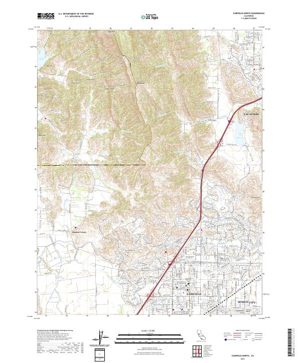 USGS Topographic Map – Fairfield North