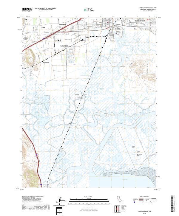 USGS Topographic Map – Fairfield South