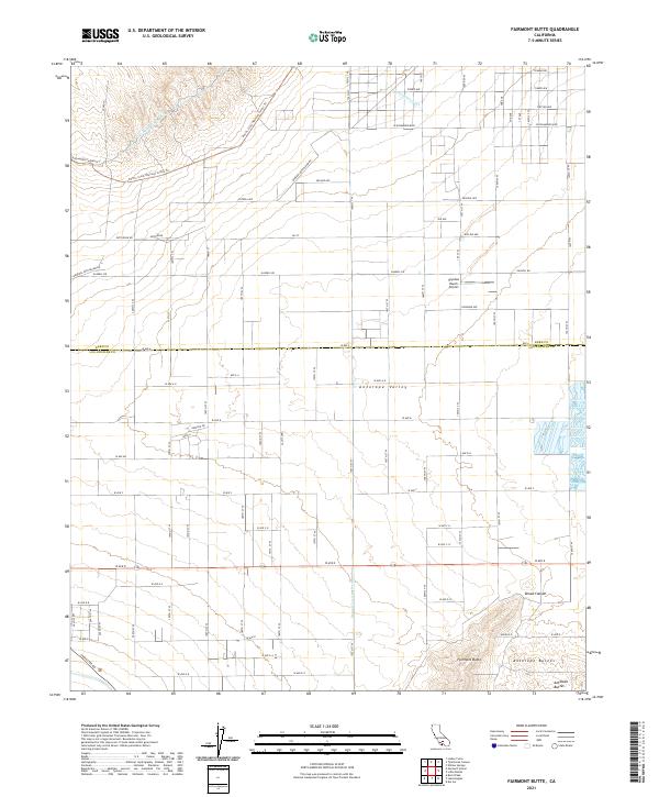 USGS Topographic Map – Fairmont Butte