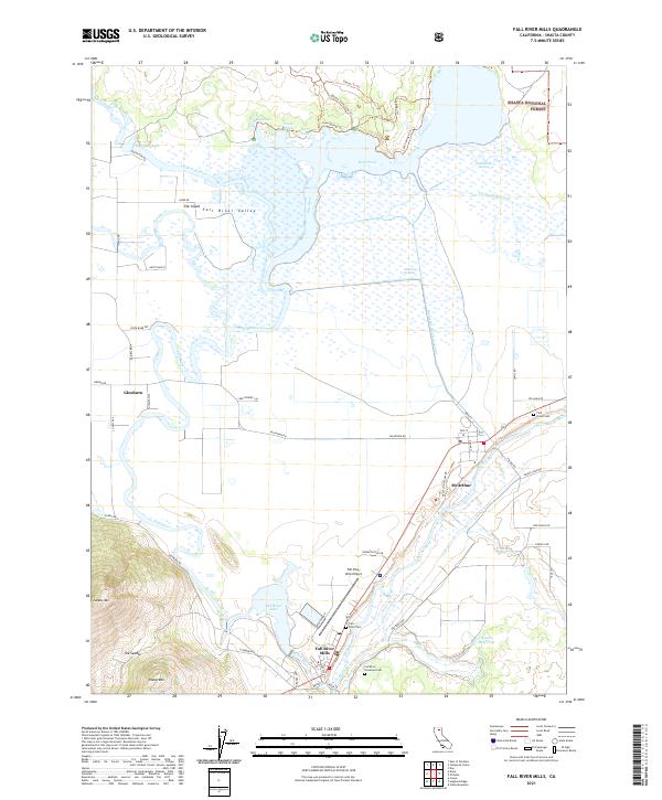 USGS Topographic Map – Fall River Mills