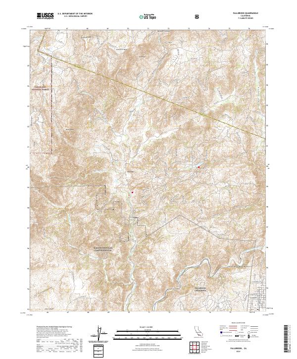 USGS Topographic Map – Fallbrook