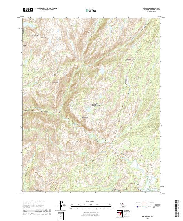 USGS Topographic Map – Falls Ridge