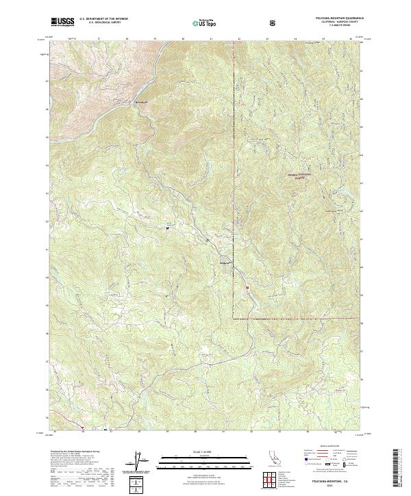 USGS Topographic Map – Feliciana Mountain