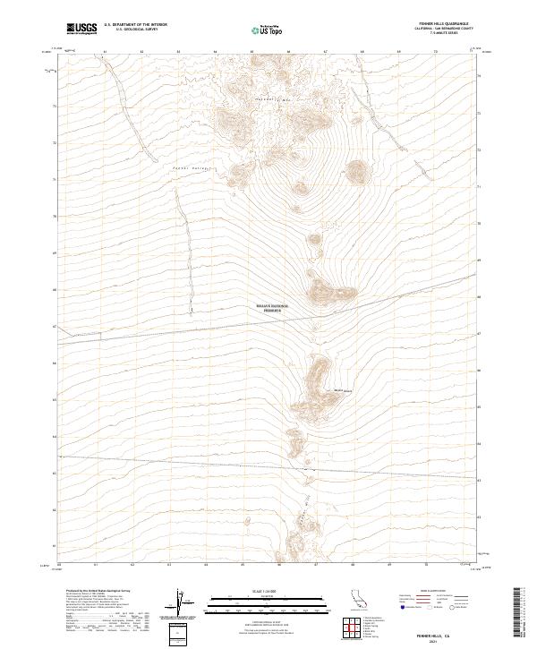 USGS Topographic Map – Fenner Hills