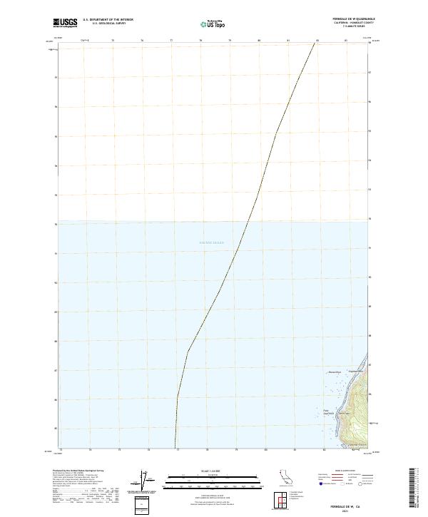 USGS Topographic Map – Ferndale OE W