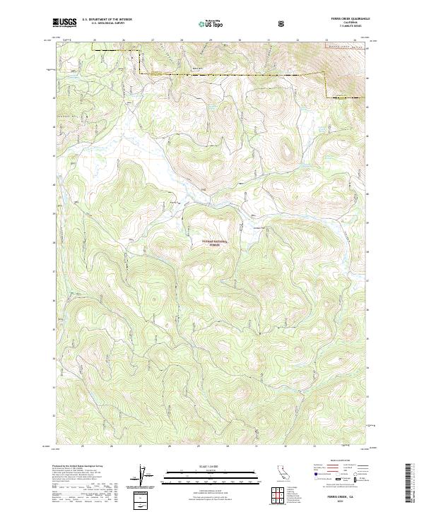USGS Topographic Map – Ferris Creek