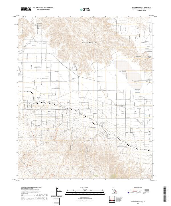USGS Topographic Map – Fifteenmile Valley