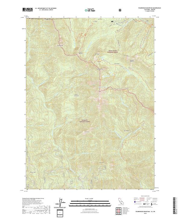 USGS Topographic Map – Figurehead Mountain