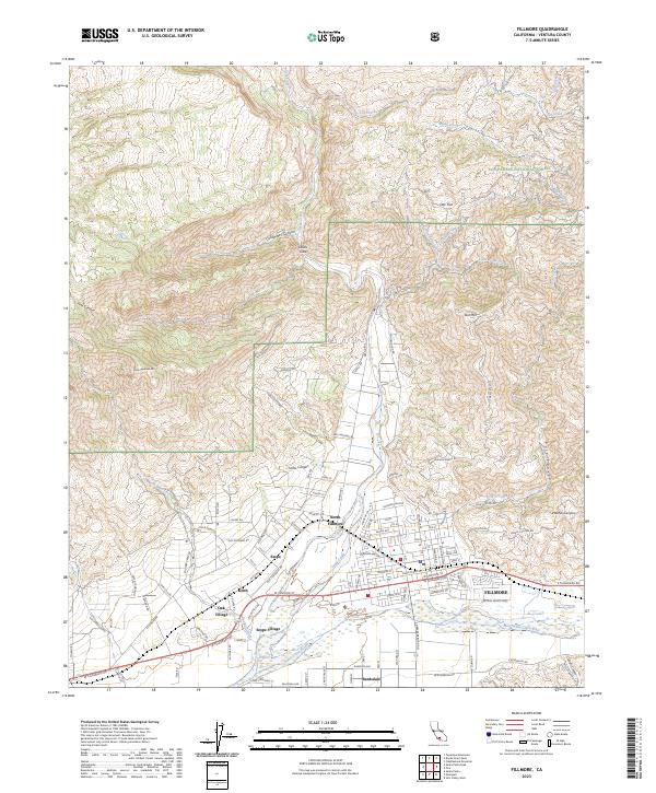 USGS Topographic Map – Fillmore