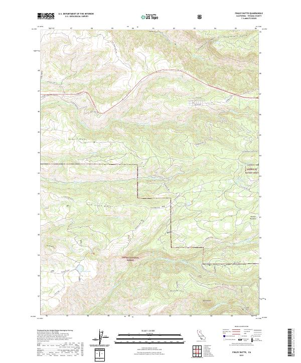 USGS Topographic Map – Finley Butte