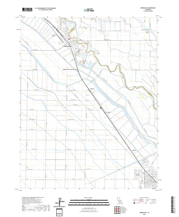 USGS Topographic Map – Firebaugh