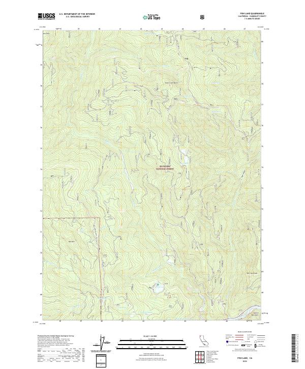USGS Topographic Map – Fish Lake