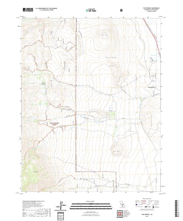 USGS Topographic Map – Fish Springs