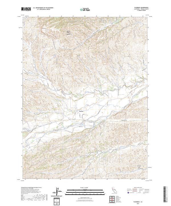 USGS Topographic Map – Flournoy